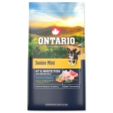 Ontario Mini Senior White Fish with Brown rice 6,5 kg